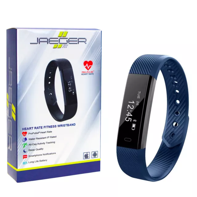 Fitness Tracker Watch Jaeger Alta BLUE HR Heart Sleep Step Smart Watch Fitbit Tp