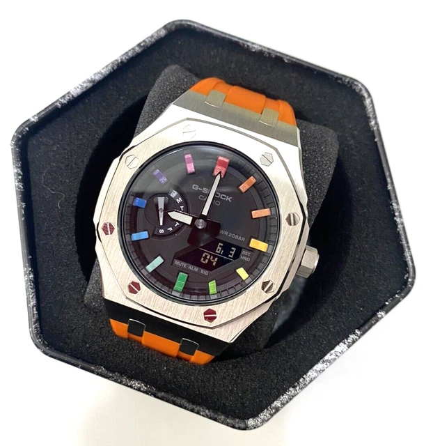 GA2100-7ADR Casioak AP Royal Oak Dark Grey Custom Made RG Case G-SHOCK Casio