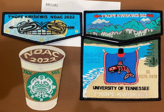 Boy Scout OA Flap Set T'Kope Kwiskwis 2022 NOAC