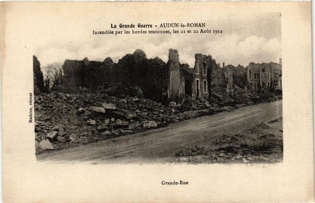 CPA AK Militaire AUDUN-le-ROMAN - Grande Rue (361858)