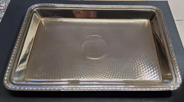 Bandeja-Tarjetero De Plata Maciza Inglesas.hecha Entre 1910 Y 1945.