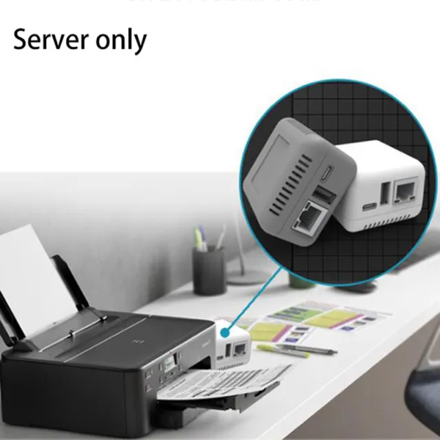 Mini NP330 Network USB 2.0 Print Server （Network/WIFI/BT/WIFI cloud printi ZT