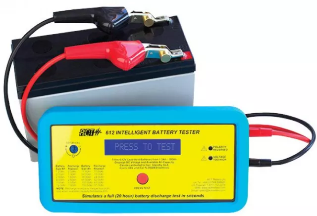 Dual Voltage Intelligent Battery Tester for for 6V and 12V Lead Acid Batteries