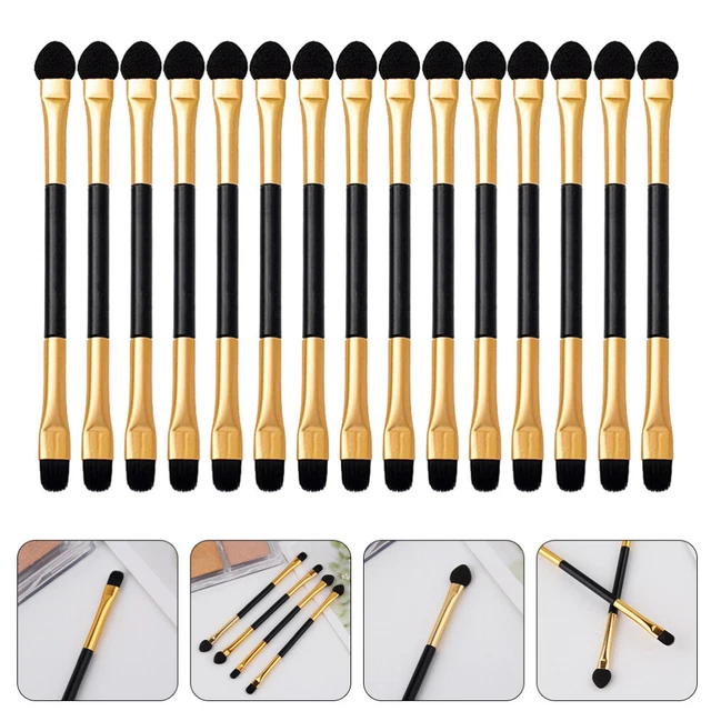15 pcs Doppelköpfige Lidschattenbürsten Kosmetische Augenbürsten Lidschatten