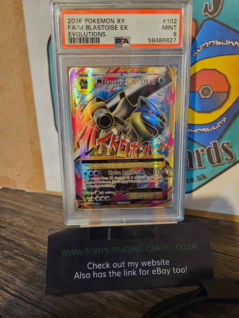 Pokemon TCG - M Blastoise Ex - 102/108 Evolutions - PSA GRADED 9 MINT GRADED