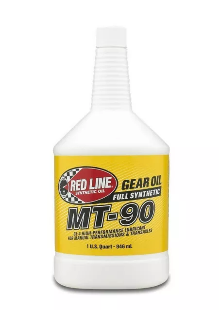 Red Line Sythentic MT-90 75W90 GL-4 Gear Oil for Manual Trans (1 1-Quart Bottle)