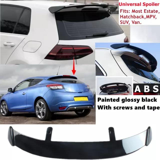 AUTO-STYLE Roof Spoiler Compatible with Renault Megane II HB 3/5-doors  2002-2008 (PU)