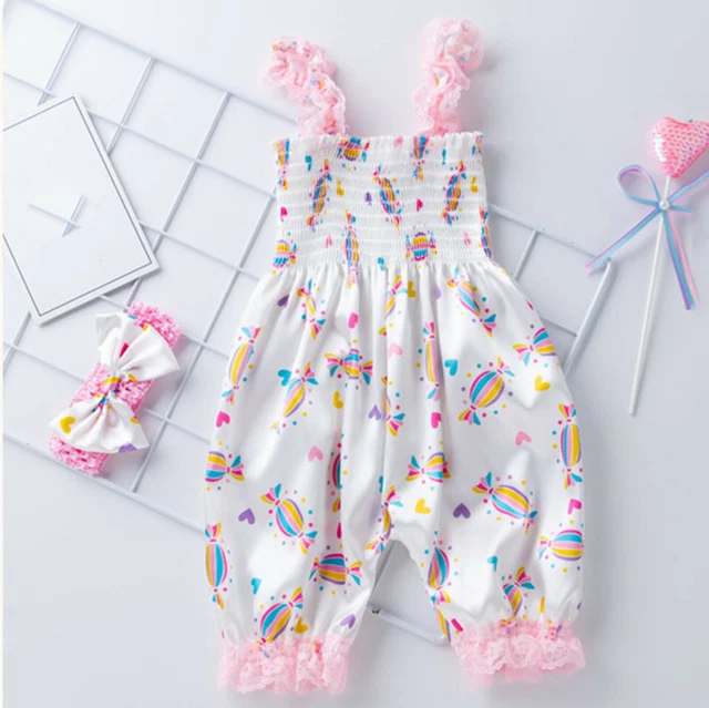 Abiti per bambine neonate giostra floreale imbracatura tuta + set fasce 3