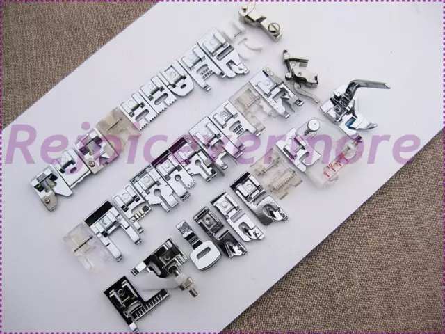 32x Sewing Feet/Feet Set for all Low Shank Janome Babylock Singer Brother Elna