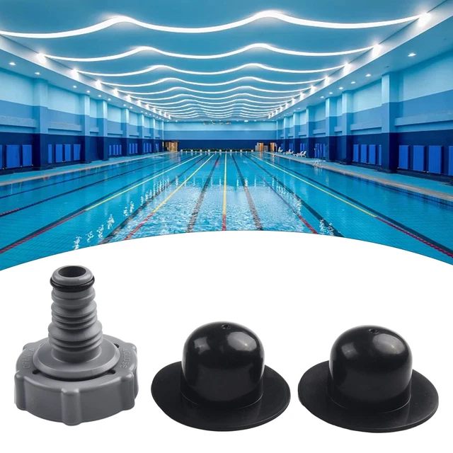 Prise de vanne de vidange noire délicate et durable pour drainage piscine avec