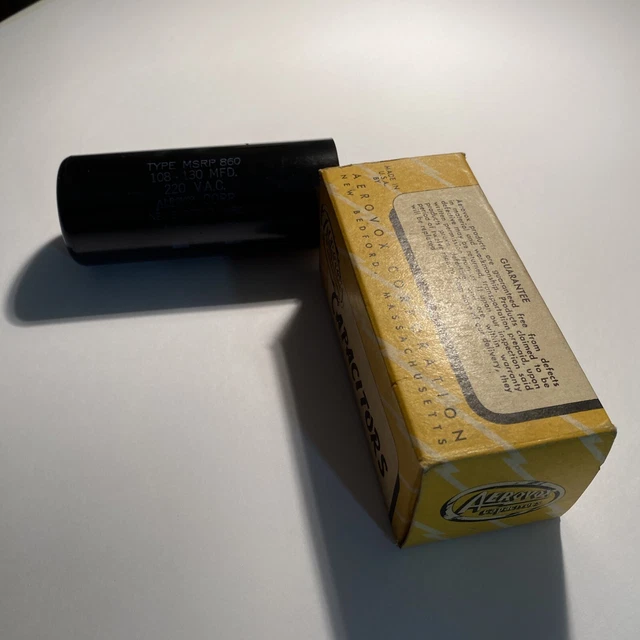 Aerovox Capacitor 220VAC MFD 108-130 MsRP 860 IL4