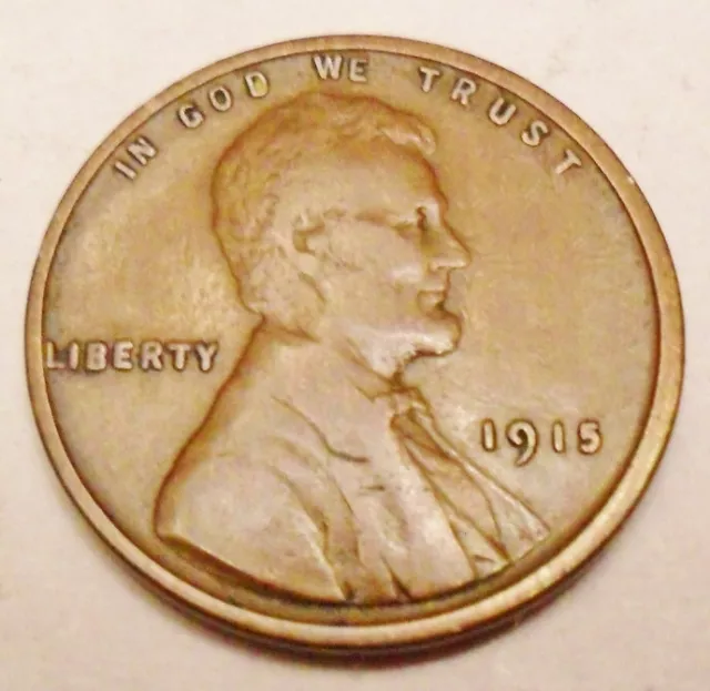 1915 P Lincoln Wheat Cent / Penny AVE CIRCULATED **FREE SHIPPING**