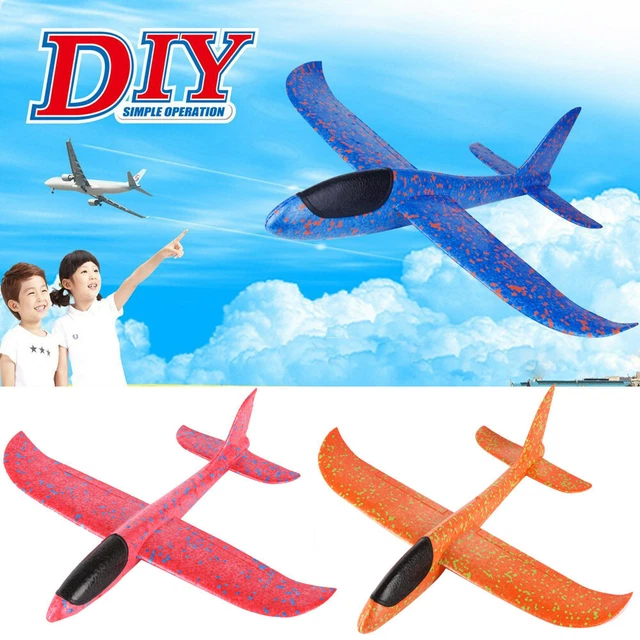 FOAM THROWING GLIDER Airplane Inertia Aircraft Toy Hand Launch Airplane