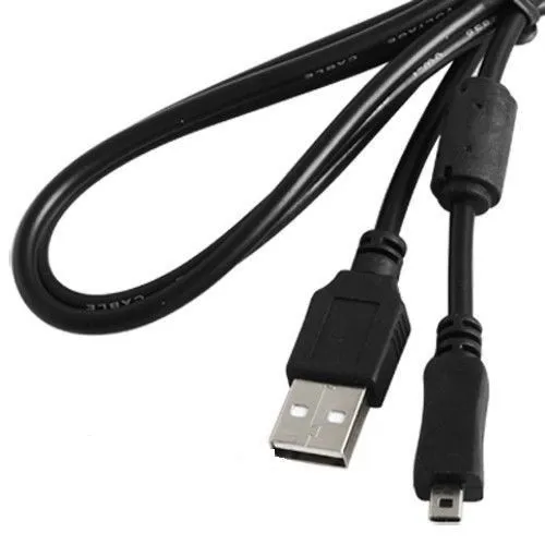 Cable USB / Cargador Batería Para Panasonic Lumix DMC-FX80/DMC-SZ1 Cámara