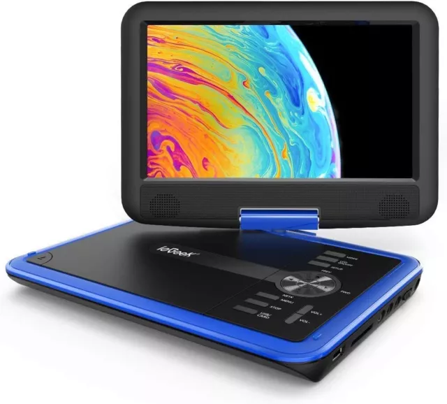 ieGeek Portable Car Travel DVD Player with HD Swivel Screen, All-Region Free