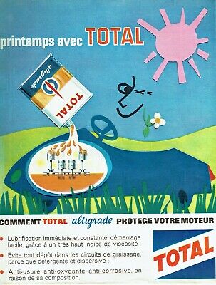 Publicité Advertising 120 1963   Total  huite altigrade quand fond  la neige 