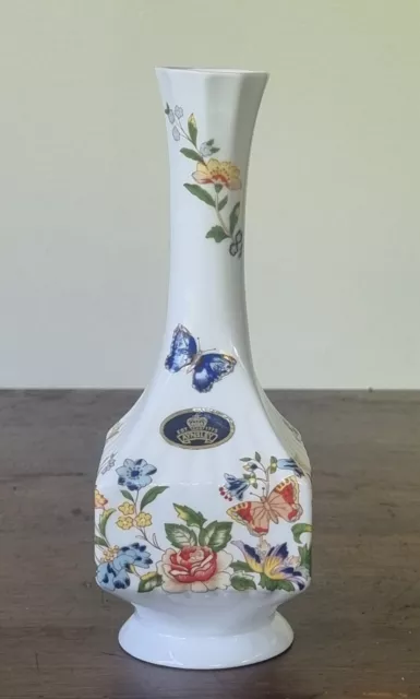Aynsley Fine Bone China England Bud Vase Ornament Cottage Garden