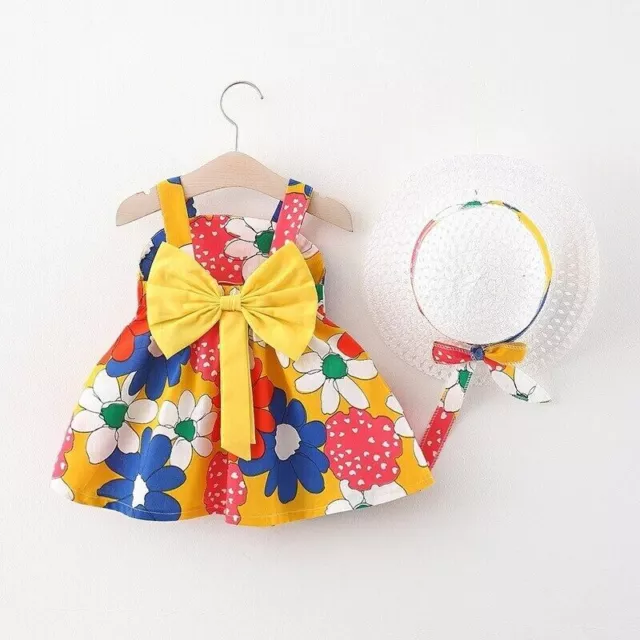 Vestido disfraz Para bebé niña 1-4 años Estampado sin mangas tirantes