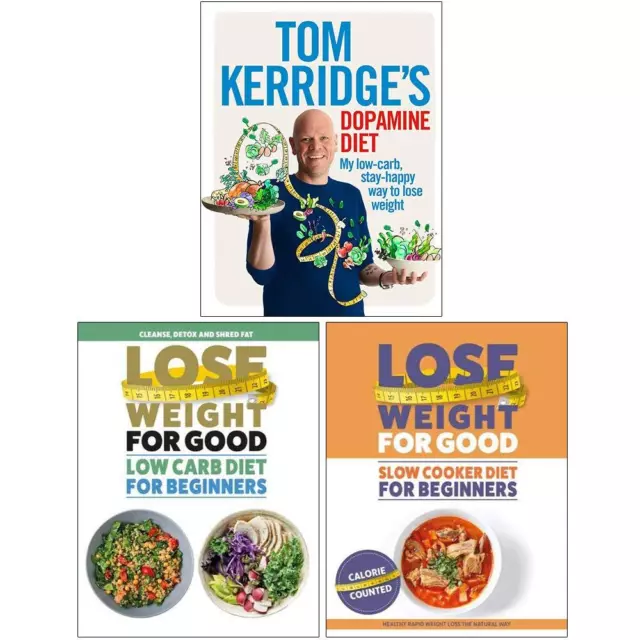 Dopamine Diet,Lose Weight For Good,How To Lose Weight 3 Books Collection Set NEW