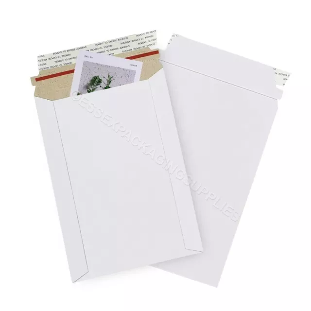 White All Board Pocket Envelopes Cd Dvd Mailers C3 C4 C5