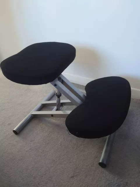 Orthopaedic Kneeling Chair Stool Ergonomic Office Seat Black VGC