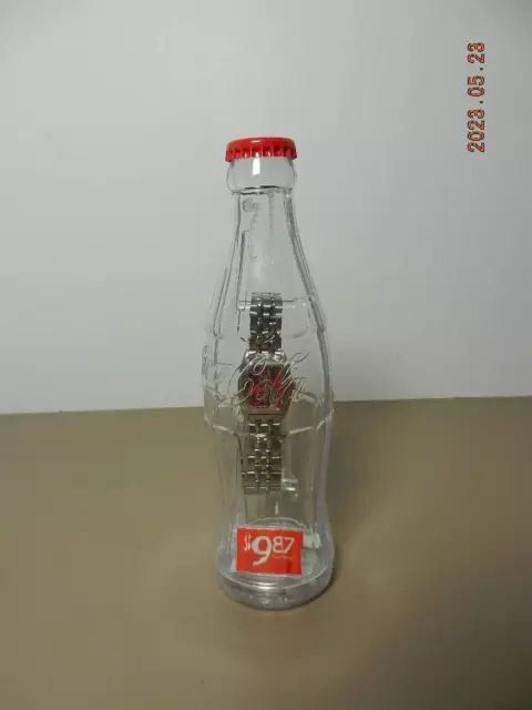 2002 Coca-Cola Wrist Watch in Plastic Bottle, Womens, Never Opened, NWT