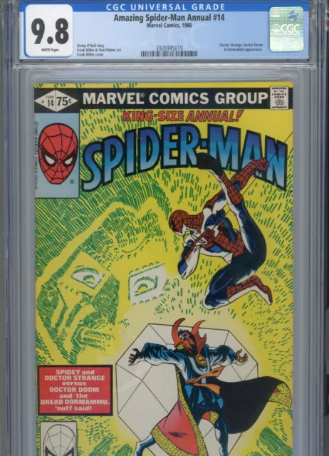 Amazing Spiderman Annual #14 Mt 9.8 Cgc White Pages Miller Art And Cover Doom Ap
