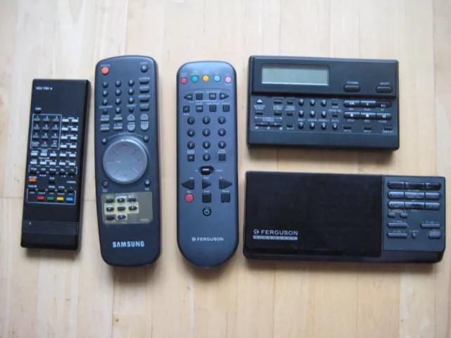 Ferguson Samsung vintage TV Video Recorder remote controls