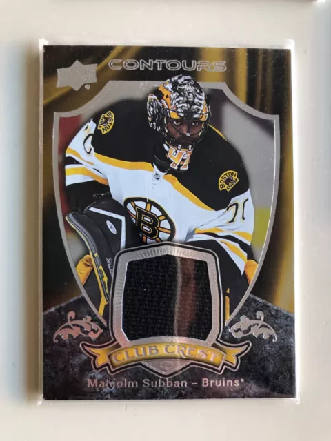 2015-16. Upper Deck Contours Club Crest Jersey. Malcolm Subban.