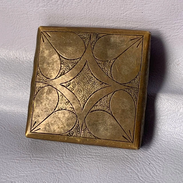 Very Small Engraved Viking Silvered Box Rare Ancient Stunning Amulet