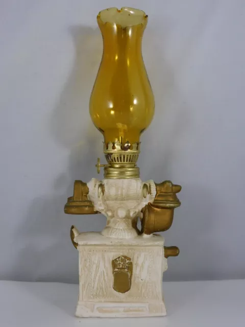 Petite Lampe A Petrole Montee Sur Telephone En Ceramique Haut 27Cm