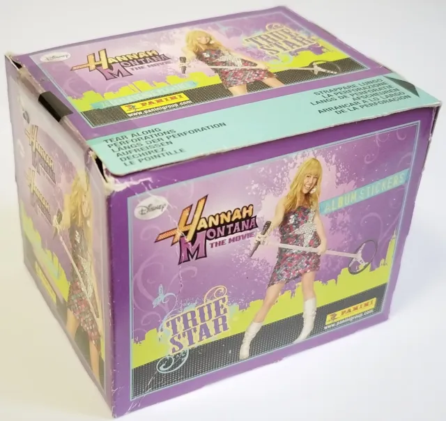 Hannah Montana True Star Box 50 Packs Stickers Panini