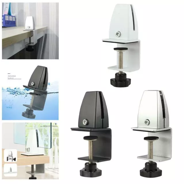 Office Desk Partition Bracket Pins Clamp Shelf Panel Cubicle Clips Hardware