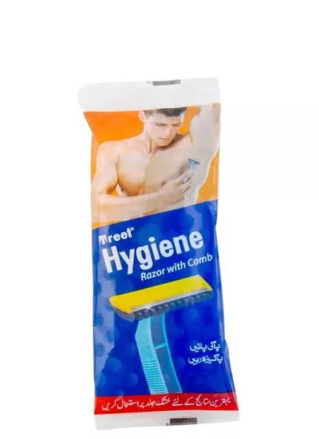 Peine desechable de depilación corporal púbica higiene de árboles (4 piezas)