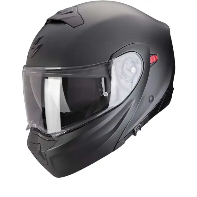 Scorpion Exo-930 Evo Solid Black Perle Mat Modular Helmet