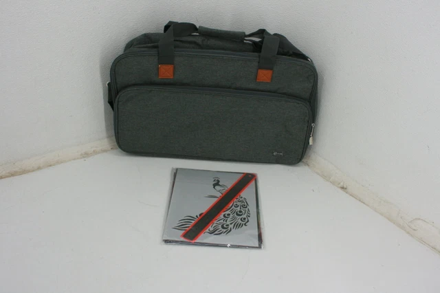 Heat Press Carry Bag For 4 in 1 Red Portable Easy Mini Press w Cutting Pad Ruler