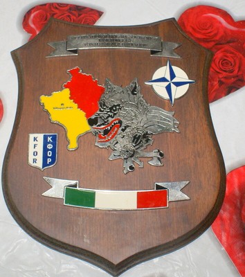 STORICO CREST ARALDICO NATO KFOR ITALIA 