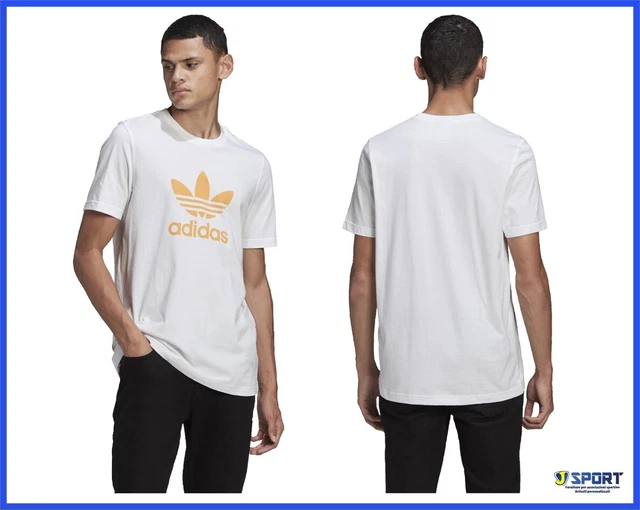 T-shirt da Uomo ADIDAS Originals Maglia Magliette Cotone Tshirt Manica Corta L