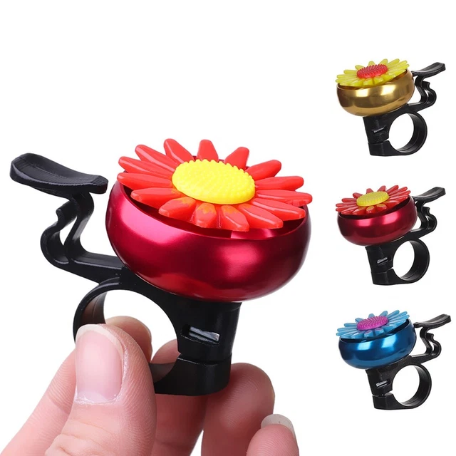 Alarme cloche corne de vélo anneau vélo enfants joli guidon fleur pratique