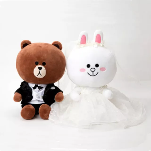 Line Friends Brown Cony  Plush Dolls Bear Gifts toy cute Wedding Costume hot