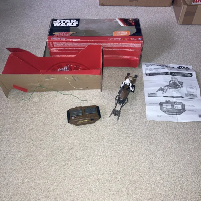 Star Wars Airhogs Stormtrooper speeder Bike In Box In Working Order