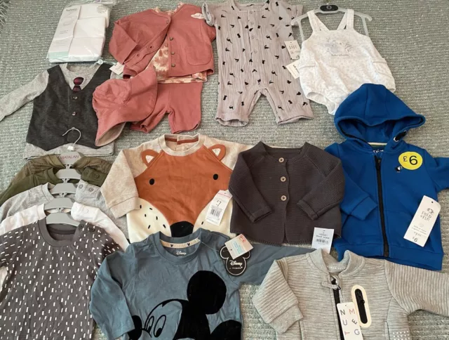 Baby Boys Brand New Clothes Bundle age newborn up to 3-6 months