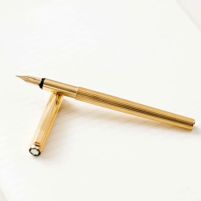 Montblanc Noblesse Vintage Gold Fountain Pen #1147 - Pre-Owned