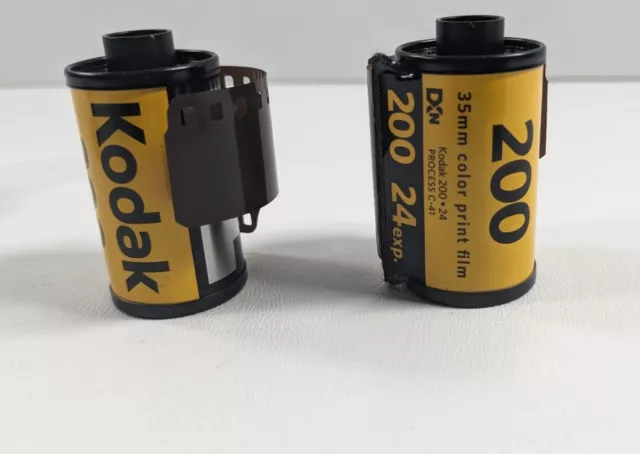 2 Rolls Kodak GOLD 200 Color Negative Film 35mm Roll Film 24 Exposures