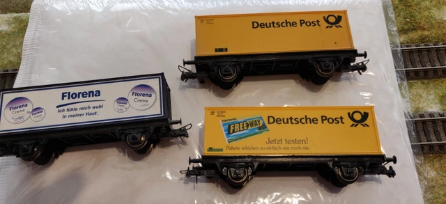 Lot De 5 Wagons Marchandises Jouef – Plat – Modélisme Ferroviaire (Sans Boîte)