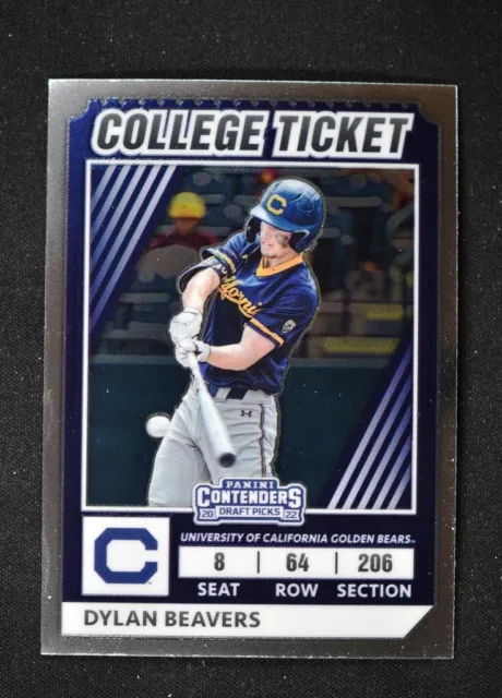 2022 Elite Extra Edition College Tickets Optic #CTO-10 Dylan Beavers