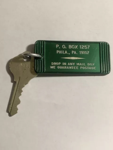 Vintage Hotel Motel Room Key Fob with Key Philadelphia Penn. #928