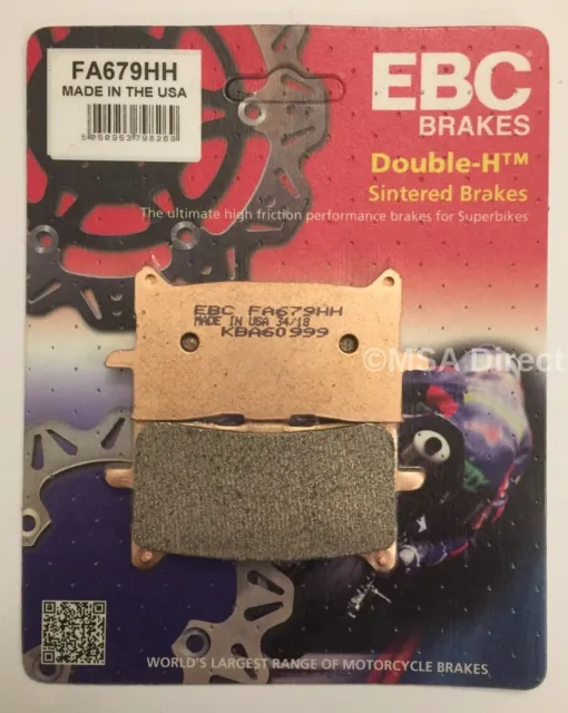 EBC Sintered FRONT Disc Brake Pads (1 Set) Fits HONDA CB125R (2018 to 2023)