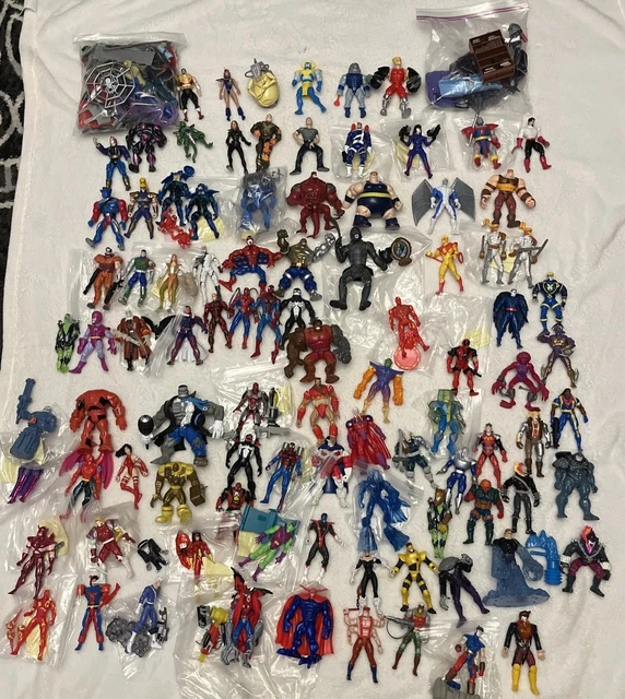 1990's Marvel X-MEN And More Action Figures Lot of 100 With Accessories