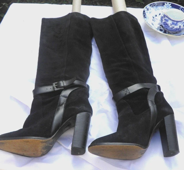 womens knee length boots uk